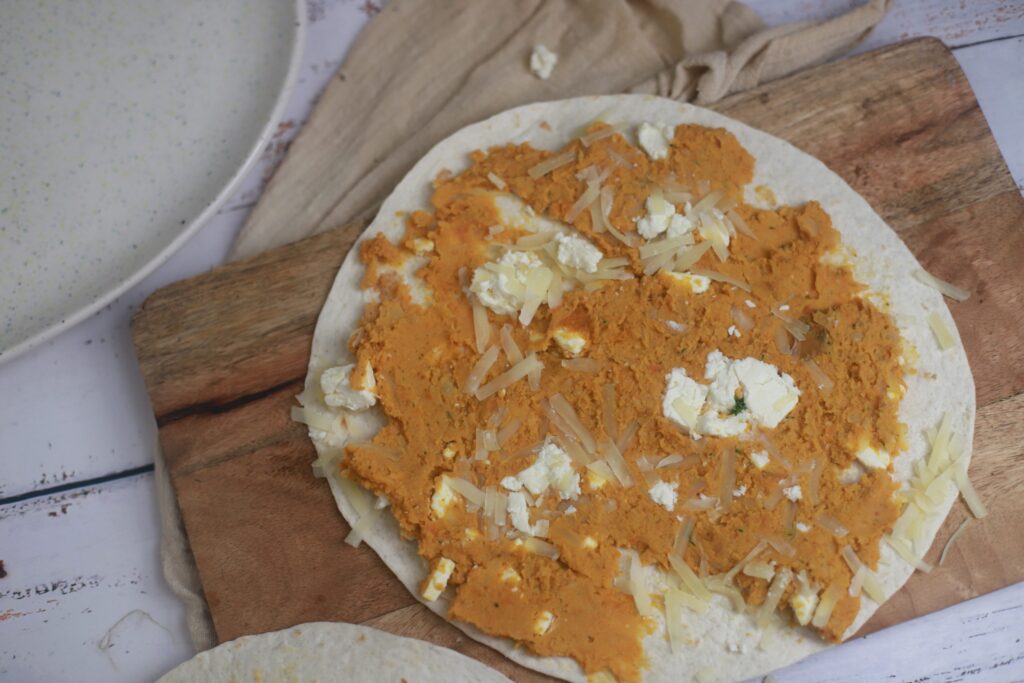 Kesadilija su saldžiąja bulve