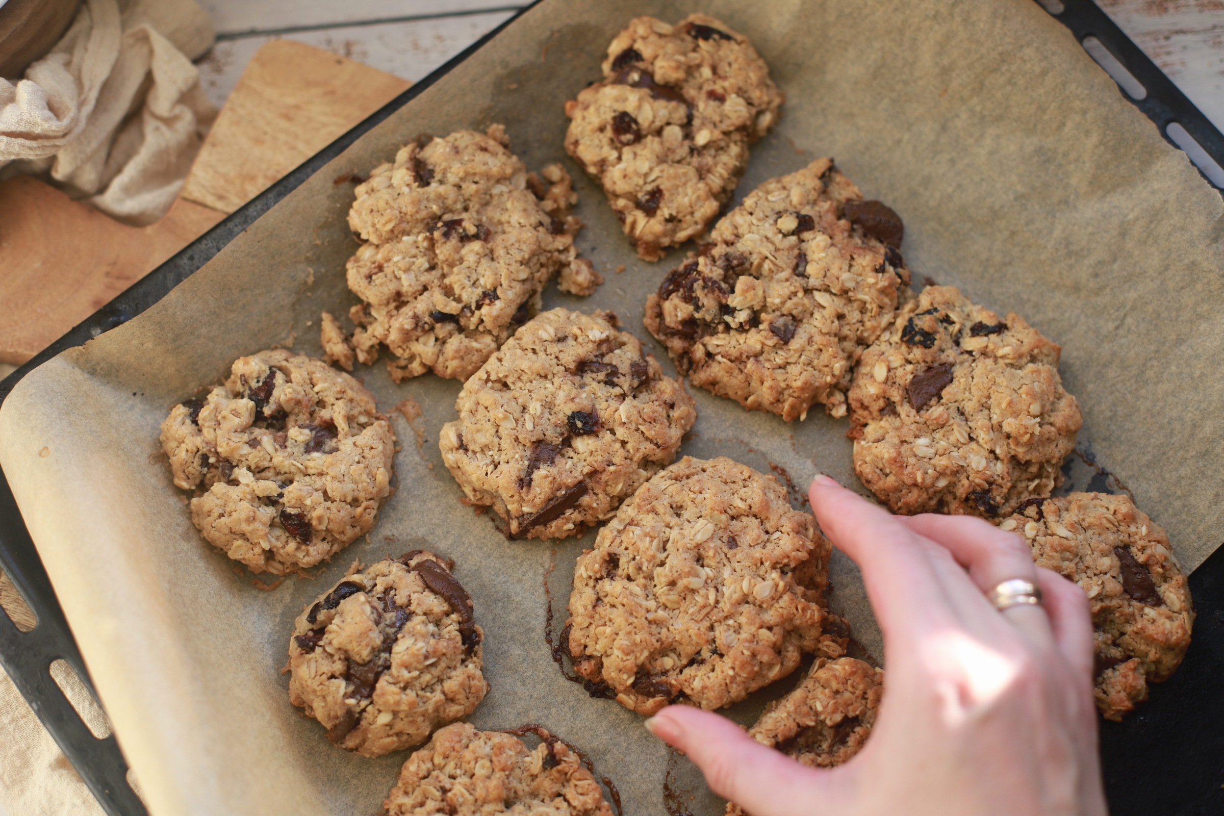 Tobuli avižiniai sausainiai su riešutų sviestu